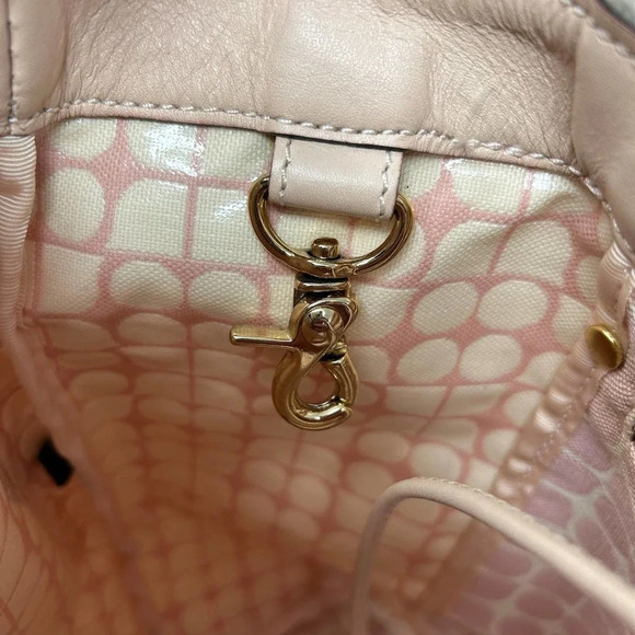 Kate Spade Blush Pink and Cream Logo Print Tote Bag - Picture 8 of 9